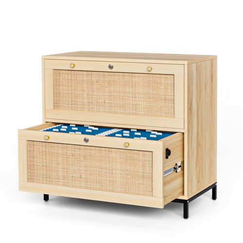 Wide drawers wooden office - 2,