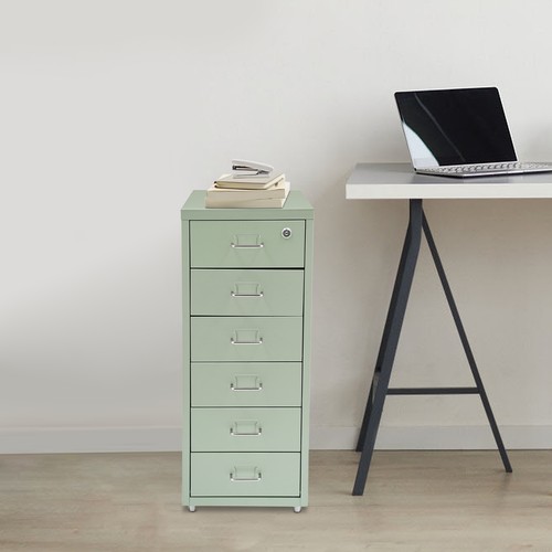 Drawer mobile file cabinet - 6-drawer,