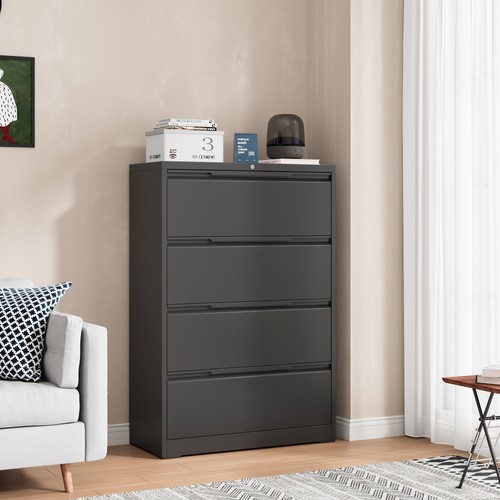 Lockable lateral file cabinet - lockable,